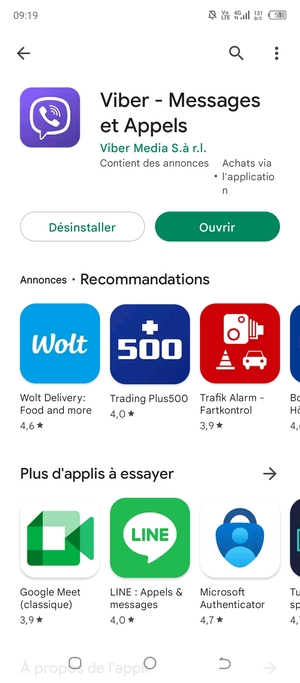 Sélectionnez Ouvrir