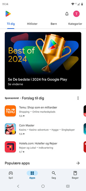 Vælg Søg