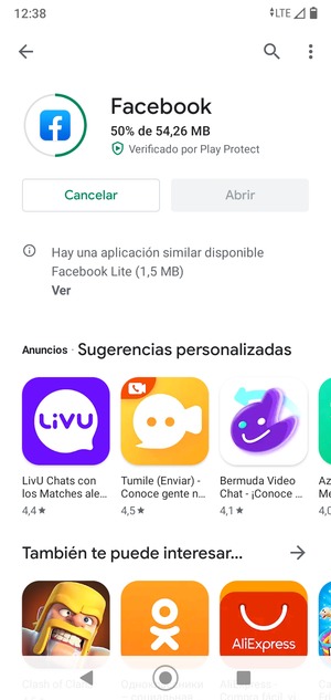 Espere a que el proceso de instalación finalice