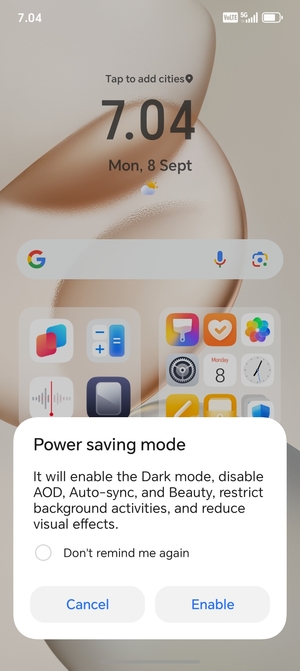 Select Enable