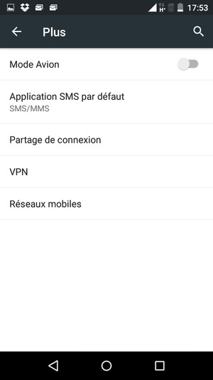 Sélectionnez Réseaux mobiles