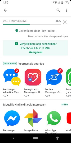 Wacht tot het installatieproces beëindigd is