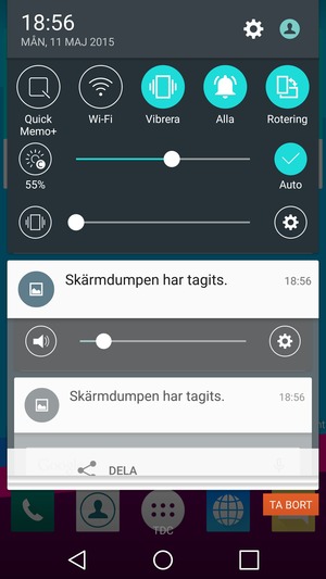 Välj Vibrera för att byta till ljudläge igen
