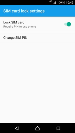 Select Change SIM PIN