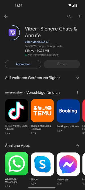 Warten Sie, bis der Installationsprozess  beendet ist