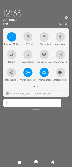 Régler la luminosité au niveau souhaité