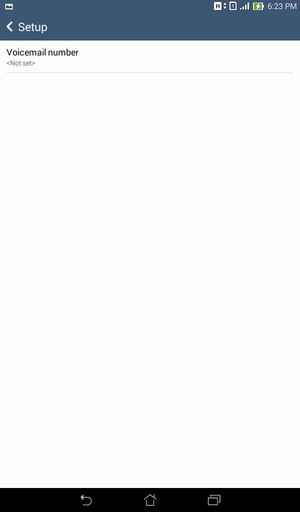 Select Voicemail number