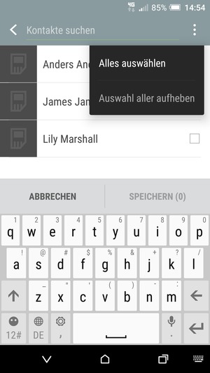 Wählen Sie Alles auswählen