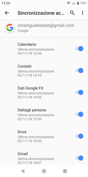 Assicurati che Contatti sia selezionato