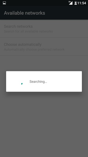 Wait for the search to finish