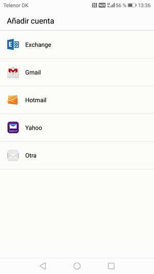 Seleccione Hotmail