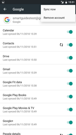 Select Sync now