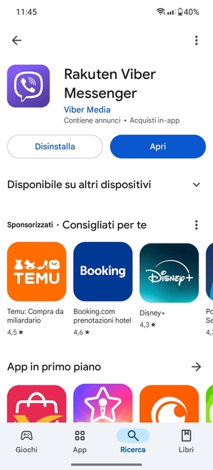 Seleziona Apri