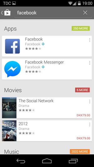 Select the app