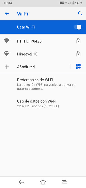 Seleccione la red inalámbrica a la que desea conectarse