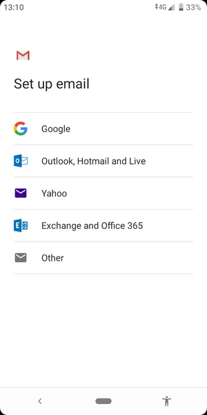 Select Outlook, Hotmail and Live