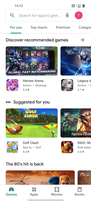 Select the Search bar