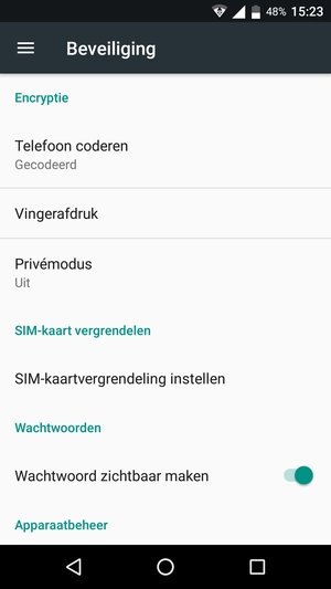 Selecteer SIM-kaartvergrendeling instellen / SIM-vergrendeling instellen