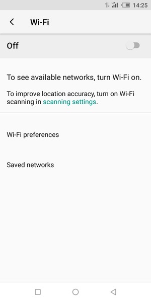 Turn Wi-Fi on