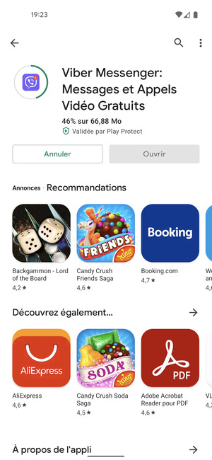 Veuillez attendre la fin de la procédure d'installation