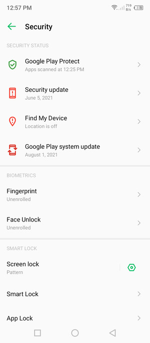 Your phone is now secure with a screen lock