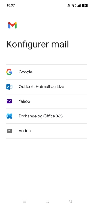 Vælg Google