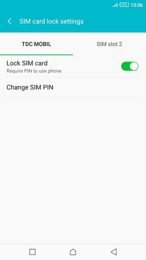 Select Public and Change SIM PIN