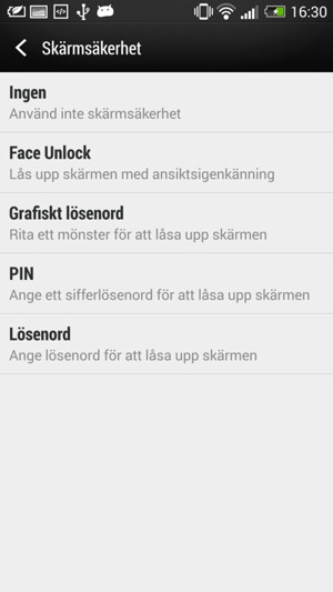 Välj Grafiskt lösenord