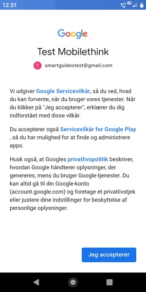 Vælg Jeg accepterer