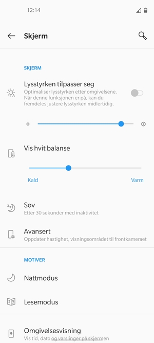 Velg Avansert
