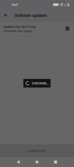 Wait for the search to finish
