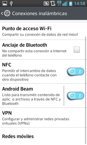 Desplácese y seleccione Redes móviles