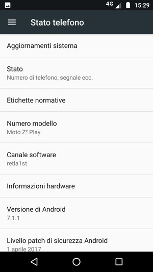 Seleziona Aggiornamenti sistema
