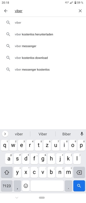 Geben Sie den Namen der App ein und wählen Sie Suchen