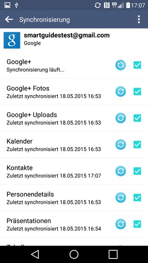 Ihre Daten werden synchronisiert