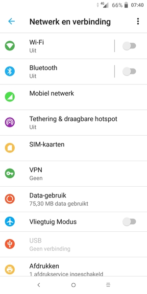 Selecteer Wi-Fi
