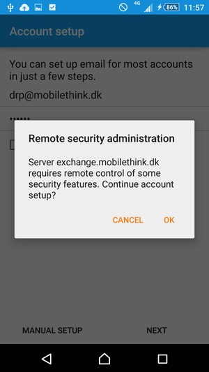 Select OK