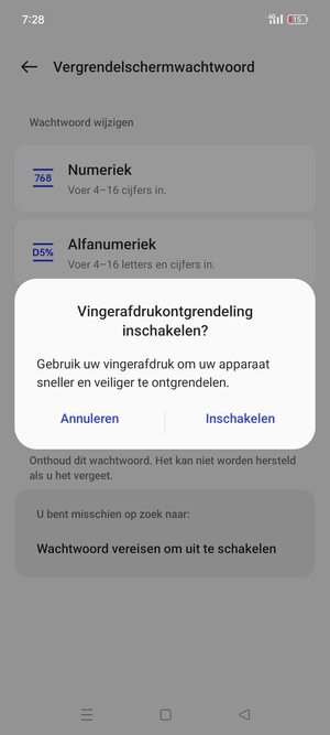 Selecteer uw voorkeursoptie