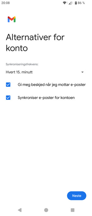 Velg Neste