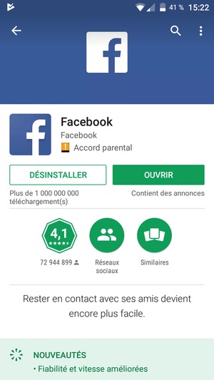 Sélectionnez OUVRIR