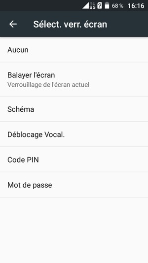 Sélectionnez Schéma