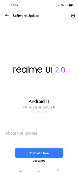 If your phone is not up to date, select Download Now