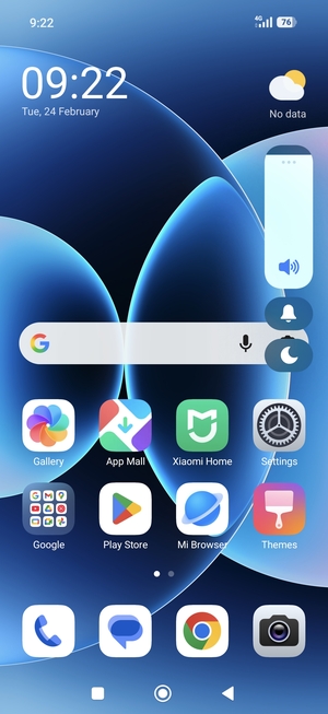 Continue to press to take the volume down to the required level
