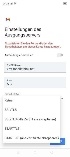 Wählen Sie Keiner
