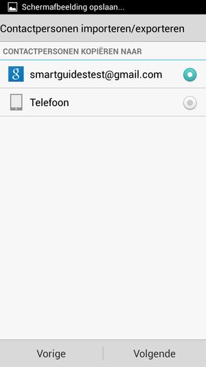 Als uw scherm er zo uitziet, selecteer uw Google-account en selecteer vervolgens Volgende