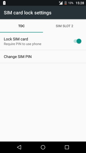 Select Public and  Change SIM PIN