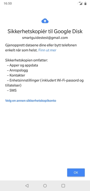 Velg OK