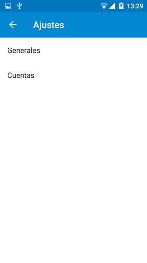 Seleccione Cuentas
