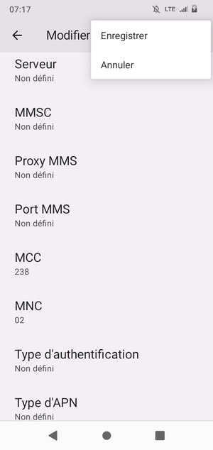 Sélectionnez Enregistrer