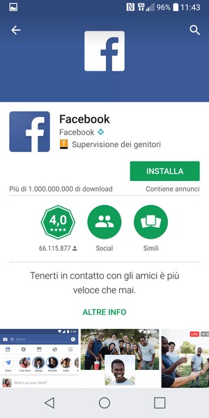 Seleziona INSTALLA